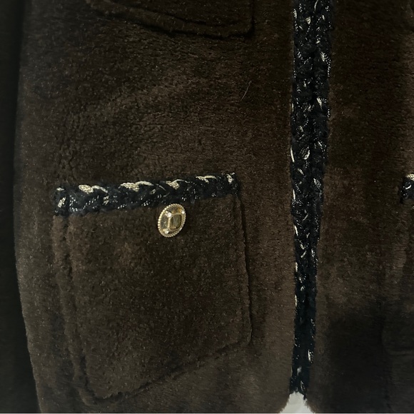 Brown shearling jacket - Picture 4 of 5